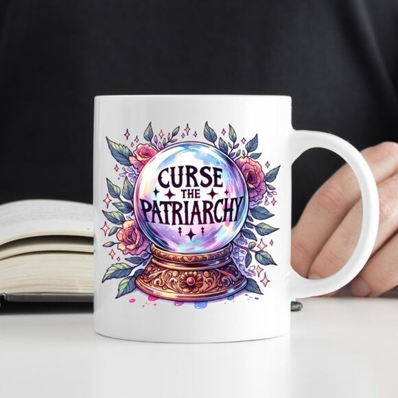 No brand Other - Curse the Patriarchy 15 oz Coffee Mug Funny Cute Gift White Mug R4